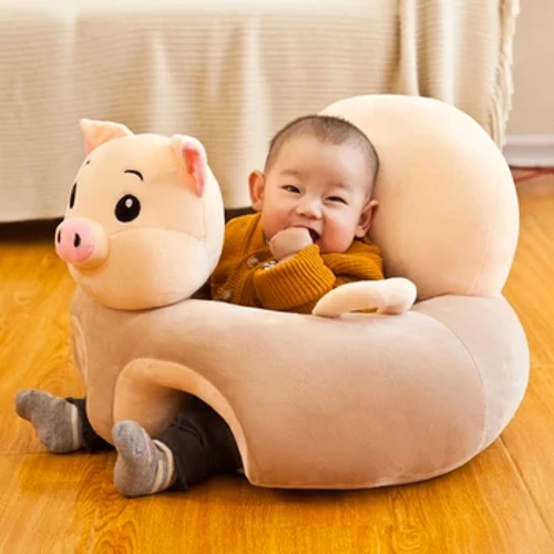 Phim hoạt hình hình thú bé sofa da pha lê siêu mềm cho trẻ sơ sinh học cách ngồi ghế bọc ghế không màu bền và không có tóc