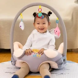Babysoffa för spädbarnssoffa Sätesöverdrag Andas Crystal Velvet Babysits Stödstol Djurleksaker för barn som lär sig sitta