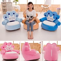 Noho ʻo Focusnorm no nā keiki kākoʻo pēpē noho ma luna o ka noho ʻoluʻolu ʻoluʻolu Sofa Plush pillow uhi hānai