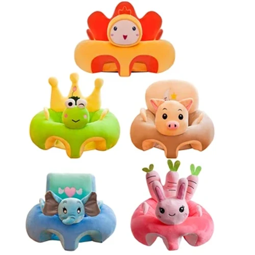 Creative Cartoon Baby Sofa Cover Super Soft Crystal Léiert Sëtzen Sëtz Fütterstull Case Delikat a bequem Feature