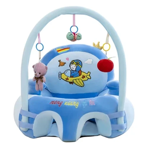 2021 Baby Ernierung Sécherheetssëtz Haut Cartoon Plüsch Léieren Sit Stull Ouni Kotteng Stull Case Kanner Haut Sëtz Sofa