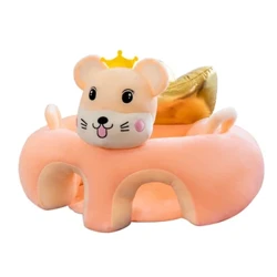 Silla para aprender a sentarse, nido Puff, funda de asiento de soporte para sofá de bebé de dibujos animados, fundas de asiento de soporte para sofá de bebé sin algodón