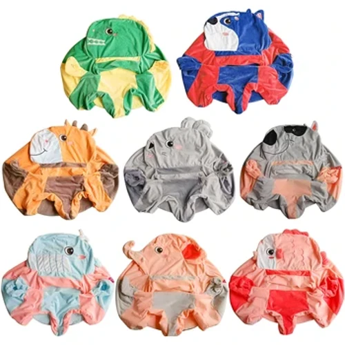 Cute Cartoon Baby Sofa Ënnerstëtzung Sëtz Cover Puppelcher Puppelchen Nest Washable Cradle Komfortabel Ënnerstëtzung Sëtzer fir Baby Kand