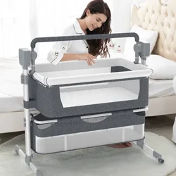 Cama para dormir para bebé, cuna eléctrica, cama mecedora para recién nacido, cama de noche para bebé, Moisés para dormir