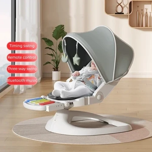 Kursi goyang listrik bayi kanggo nglebokake bayi sing nembe lahir turu cradle bed kursi sing nyenengake bayi kanggo njupuk bayi turu recliner