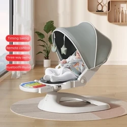 Baby electric rocking chair upang ilagay ang bagong panganak na sanggol upang matulog duyan ng kama sanggol nakapapawi na upuan upang kumuha ng sanggol upang matulog recliner