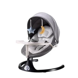 I-Baby Electric Rocking Chair Izingane Ezisanda kuzalwa Ezilala I-Cradle Umbhede Wengane Isitulo sokunethezeka sengane esihlezi Umbhede Wengane Eneminyaka engu-0-3 ubudala