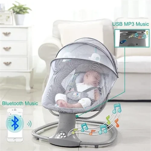 Moena no ka Baby Milti-function Swing Chair Noho Pōhaku Uila no ka Paʻi Hou a me ka Swing Swing ʻOi no ka Moe Moe Moe Moe maikaʻi.