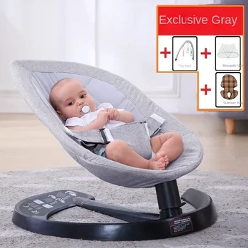 Manu -manong Baby Cradle Rocking Chair Rocking Bed Baby Soother Recliner na may Mosquito Net Sleeping Basket Ergonomic Support Cradle