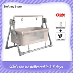Berceau à bascule pour bébé, lit de couchage Portable pour nouveau-né, berceau automatique, berceau, parc