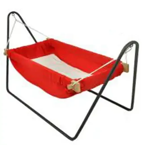 Berço de rede para bebês de madeira, berço portátil (vermelho), rede para bebês recém-nascidos, cama segura e removível