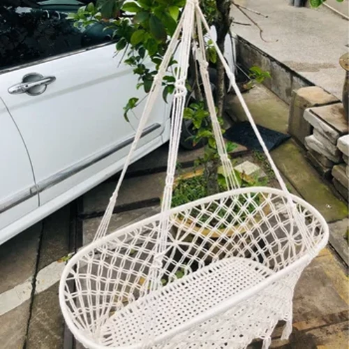 Hamaca para bebé con soporte de carga firme, cuna, columpio, cesta tejida colgante para recién nacido, color blanco, bebek yataklari de 0 a 6 meses