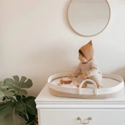Mới Ins Cotton Nguyên Chất Di Động Cho Bé Giỏ Di Động Di Động Giỏ Ngủ Cho Bé Sáng Tạo Cũi Giường Giữa Giá Đỡ Cho Bé Sơ Sinh