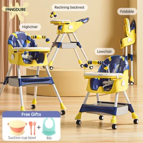 PANGDUBE chaise haute bébé pour manger chaise inclinable pour bébé avec bavoir et intestin chaise bébé pour l'alimentation