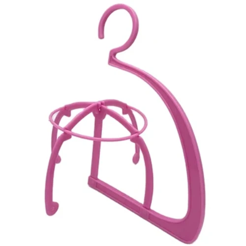 Rosa Stand Multifunktionnelle justierbar Perücke Stand Plastik Hut Display Perücke Kapphalter Portable Klapp Perück Stabil Tools