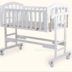 Колыбель для детской кроватки, функциональная подвижная кроватка-качалка из цельного дерева, коврик для подвешивания, детское гнездышко, детская люлька, подвижная минималистичная 104*60*80 см