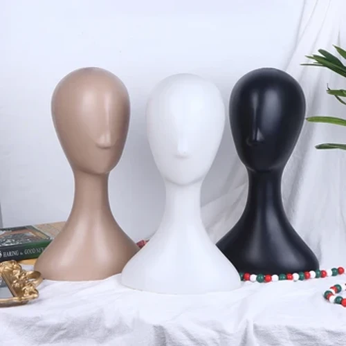 Pro Vrouwelijke Plastic Abstracte Mannequin Oefenpop Hoofd Model Pruik Hoed Haar Display Standhouder