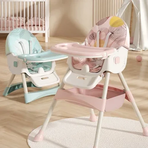 Sit and Lie Bebek Mama Sandalyesi: Yükseltilmiş Ayak Dinlendirme Mama Sandalyesi, Bebek Yemekleri için Kullanışlı Yemek Masası Sandalyesi