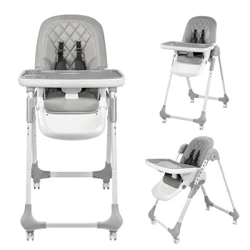 Baby High Chair Upassbar Baby Iessstull OneClick Klappt Kand Fütterstull Liewensmëttel Grad Baby Iessen Highchair Staubdicht