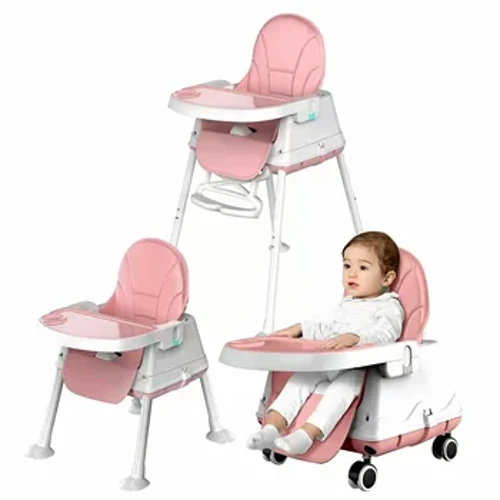 Toptan ucuz Plastik Çocuk Çocuk Yüksek Sandalye Katlanır Bebek Yemek Yüksek Sandalyesi 3 In 1 Bebek Besleme Yeme Sandalyesi Ahşap 2022
