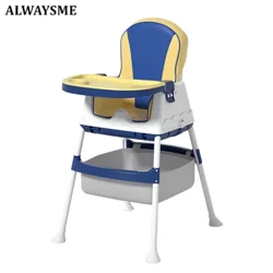 Wysokie krzesełko ALWAYSME dla dzieci w wieku 0,5–3 lat