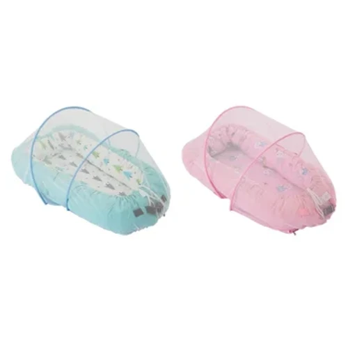 Crib Leanbh Mosquitoe Glan Leaba Infhillte Infhillte Naíonán Líontán Ceannbhrait Cradle Fillte Feithidí Glanphuball