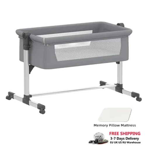 I-UBRAVOO I-Baby Cot Eseceleni Kombhede Nomatilasi,I-Baby Cot Portable Moving Bassinet yezinyanga ezingu-0-24,XYT007