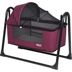 Mewah Baby Hammock Bassinet Swinging Bayi Keranjang Safety Crib Linen Mesh Bernapas Net Covered Effaceable Portable Cradle