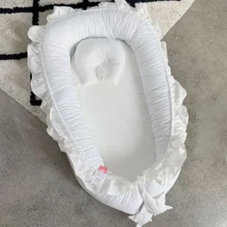 Culla pieghevole portatile comoda ed elegante regolabile con culla ergonomica e design portatile