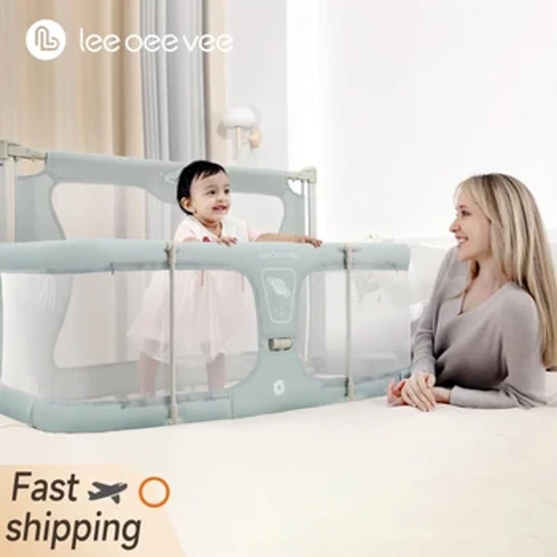 Giường cũi bảo vệ 3 trong 1 cho trẻ sơ sinh Hàng rào đường sắt an toàn Giường cũi Nôi em bé có thể thích ứng với giường