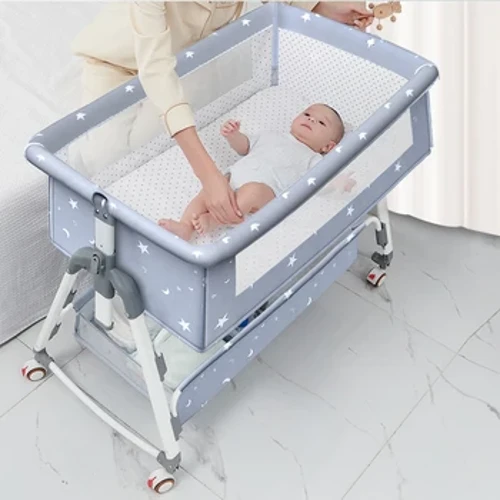 Berço de bebê berço emendado cama grande criança multifuncional dobrável e levantamento bb berço de bebê recém-nascido