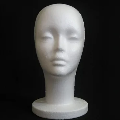 1 pc Topi Wig Rak Display Stand Wanita Putih Styrofoam Busa Manekin Manikin Tampilan Busa Manekin Kepala Model
