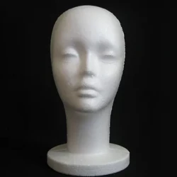 1pc Hut Perück Display Stand Rack Weiblech Wäiss Styrofoam Schaum Mannequin Manikin Display Schaum Mannequin Head Model
