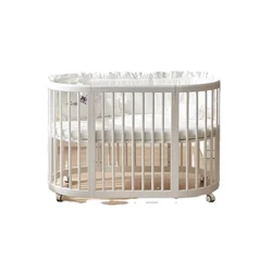 Yy Culla per bambini Letto rotondo multifunzionale in legno massello importato Letto rotondo mobile