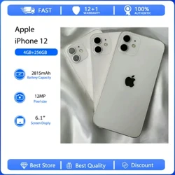 Apple iPhone 12 5G Face ID Mobilni telefon Originalni Korišteni Otključan 6.1" 64/128/256GB ROM Hexa-core IOS 12MP kamera NFC pametni telefoni