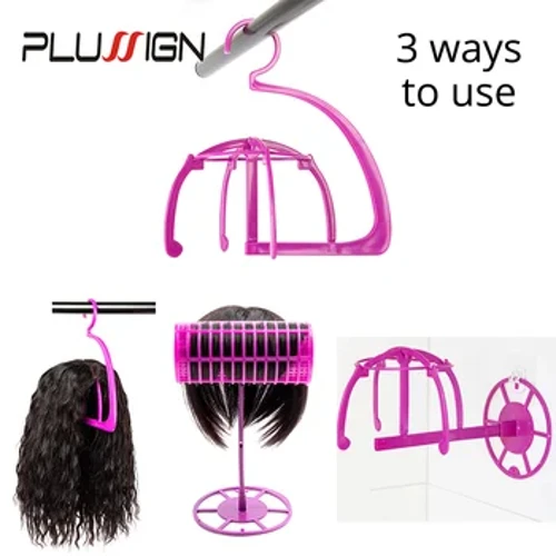 Plussign -top paruka riidepuu mitme paruka jaoks multifunktsionaalne reguleeritav parukas stend plastmüts kuvari paruka pea hoidjad 1tk/partii