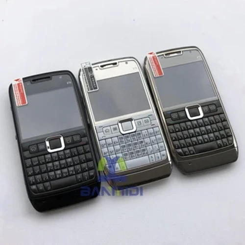 E71 gwreiddiol a Ddefnyddir Ffôn Cell Symudol 3.2MP 2G 3G Datgloi Smartphone QWERTY Bysellfwrdd Arabeg Rwsia. Wedi'i wneud yn y Ffindir 15 Oed