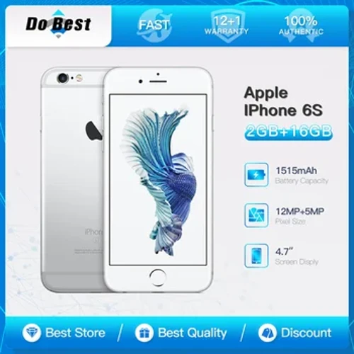 Originale 6S sbloccato Apple iPhone 6s Smartphone 4,7 "iOS 16/64/128 GB ROM 2 GB RAM 12.0MP Dual Core A9 4G LTE USATO PELLEFICI