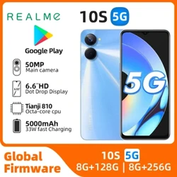 Realme 10s Android 5G wedi'i ddatgloi 6.6 modfedd 256G Pob Lliw mewn Cyflwr Da Ffôn defnydd gwreiddiol