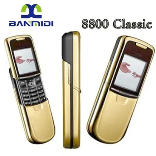 Alkuperäinen 8800 Classic käytetty matkapuhelin GSM kolmikaistainen lukitsematon arabialainen venäläinen heprealainen näppäimistö, valmistettu Saksassa vuonna 2005