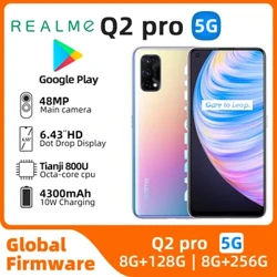 RealMe Q2Pro Android 5G Kilidi açıldı 6.43 inç 256g İyi durumda Orijinal Kullanılmış Telefon