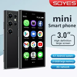 Міні-смартфоны SOYES S23 Android 8.1 Dual SIM 3.0'' HD 1000mAh Батарэя WIFI Bluetooth 3G Малы мабільны тэлефон