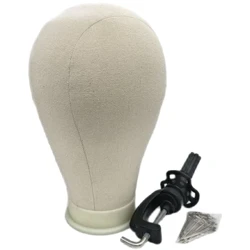 Canvas Block Head Training Mannequin Perück Head Display Styling Mannequin Manikin Head Perück Stand Perücke Kapp Stand