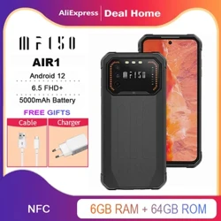 IIIF150 Air1 Robust NFC Smartphone 6,5" FHD+-skärm 5000mAh Android 12 bärbar mobiltelefon 20MP+2MP Makrokamera Mobiltelefon