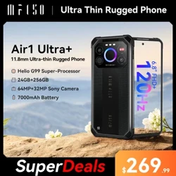 [Première mondiale] IIIF150 Air1 Ultra + Smartphone robuste 6,8 'FHD + 12 Go 256 Go 7000 mAh Ultra-mince robuste 120 Hz G99 64MP téléphone