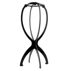Portable Wig Stand Holder Durable Plastic Folding Wig Bracket Display Tool Folding Wig Stand Para sa Styling Drying Display