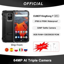 Cubot KingKong 7 IP68 IP69K Vattentät Robust Smartphone 8GB+128GB/256GB 6,36" FHD+ 64MP Trippelkamera 32MP Selfie 5000mAh NFC