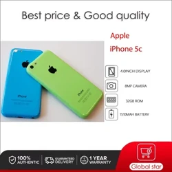 Alkuperäinen Apple iPhone 5c lukitsematon Käytetty IOS A6 4.0" 8/16/32GB ROM Matkapuhelin 8MP älypuhelin