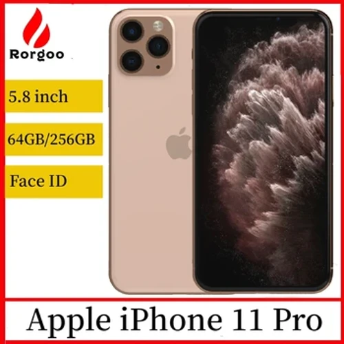 I-Apple iPhone 11 pro 64GB 256GB ROM Ivulwe Ifoni Yoqobo engumakhalekhukhwini i-A13 Bionic 4G LTE 5.8" Isikrini 12MP+12MP Iselula ye-Face ID