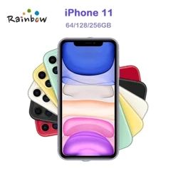 Apple iphone 11 6.1 "original retina lcd 64/128/256gb a13 ios genuíno iphone11 desbloqueado 4g lte telefone celular